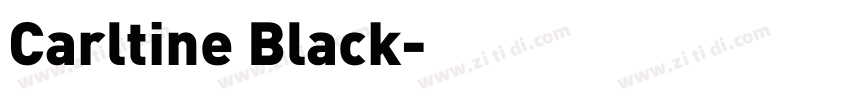 Carltine Black字体转换